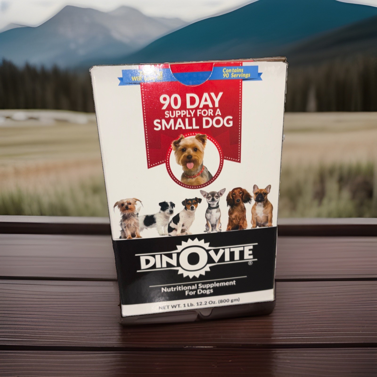 90 Day Supply, Small Dogs – Dinovite ProbioticSupplement for Dogs (0-18 lbs)