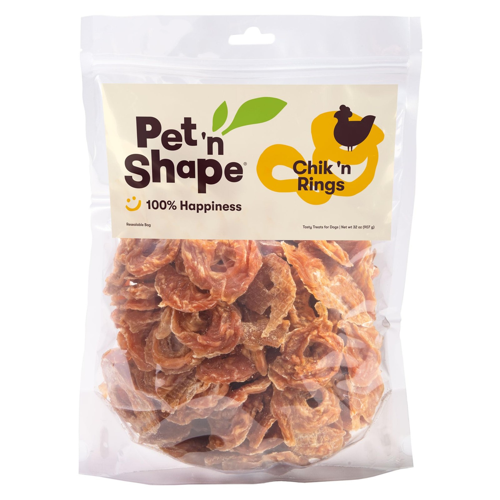 Natural Chicken Jerky Dog Treats – Chik n Rings, 2 Pound Bag