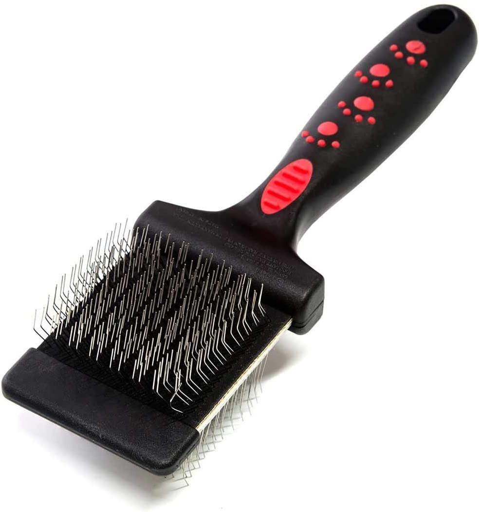 PRO Pet FIRM Single-Wide DOUBLE-SIDED FLEXIBLE SLICKER BRUSH Dog Cat Mat Breaker