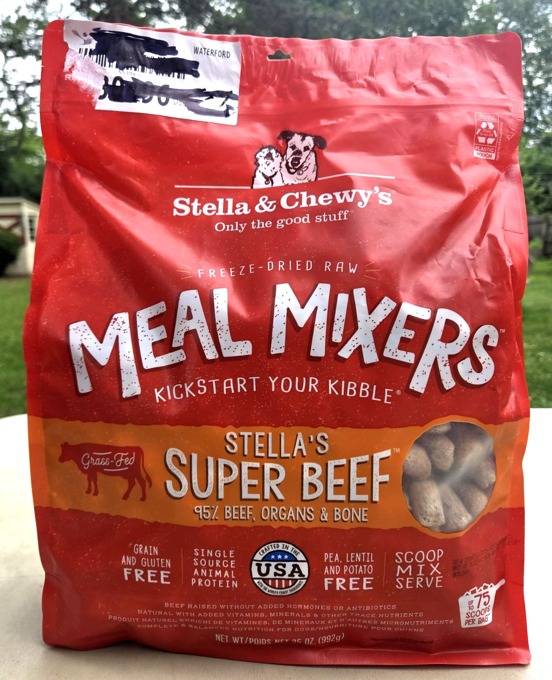 Stella & Chewy’s Freeze-dried Raw Super Beef Meal Mixers Dog Food Topper 09/2027