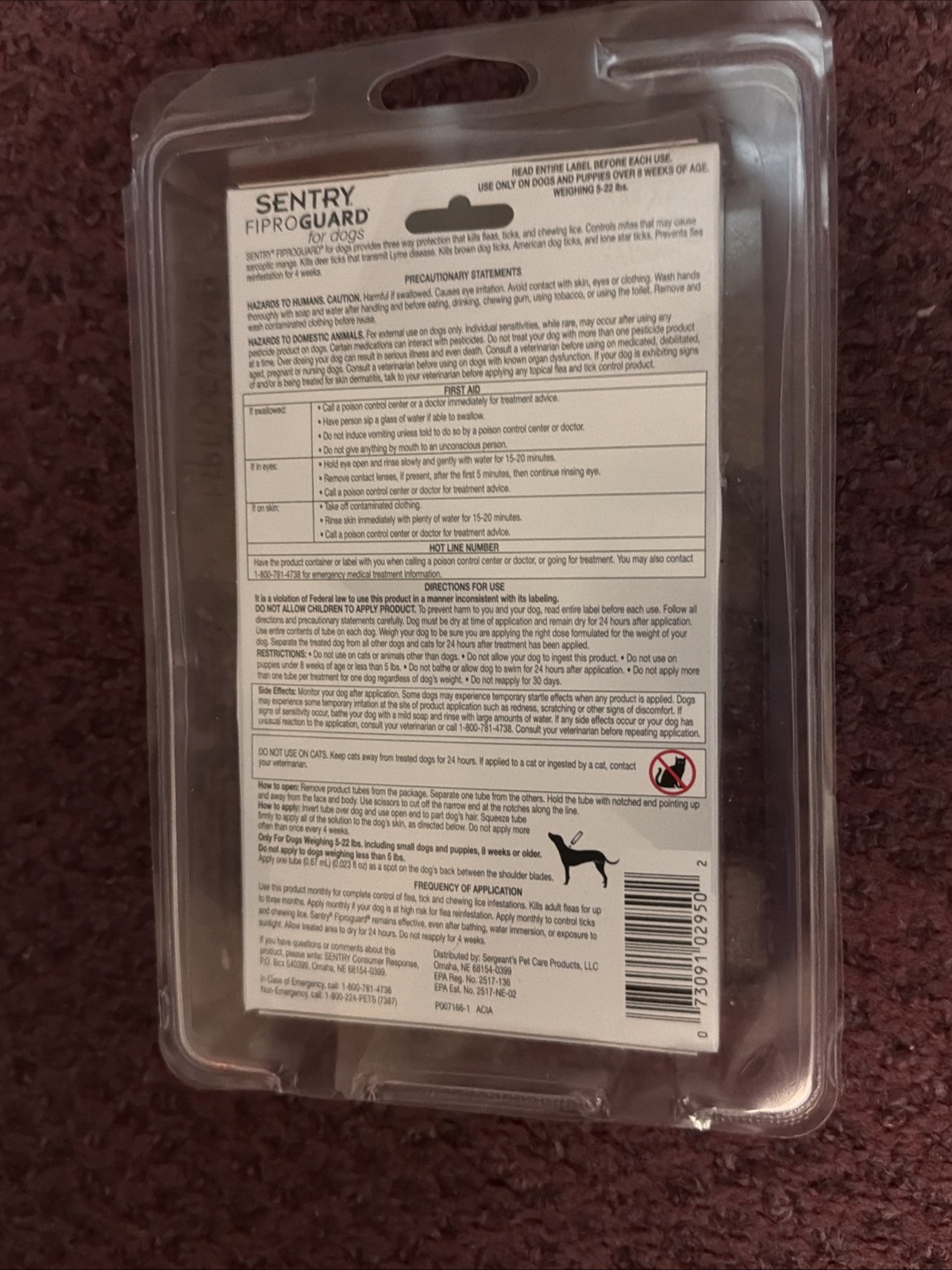 Dog Flea And Tick Lice Treatment Control Medicine For S Dogs Puppies 5 to 22 Lbs