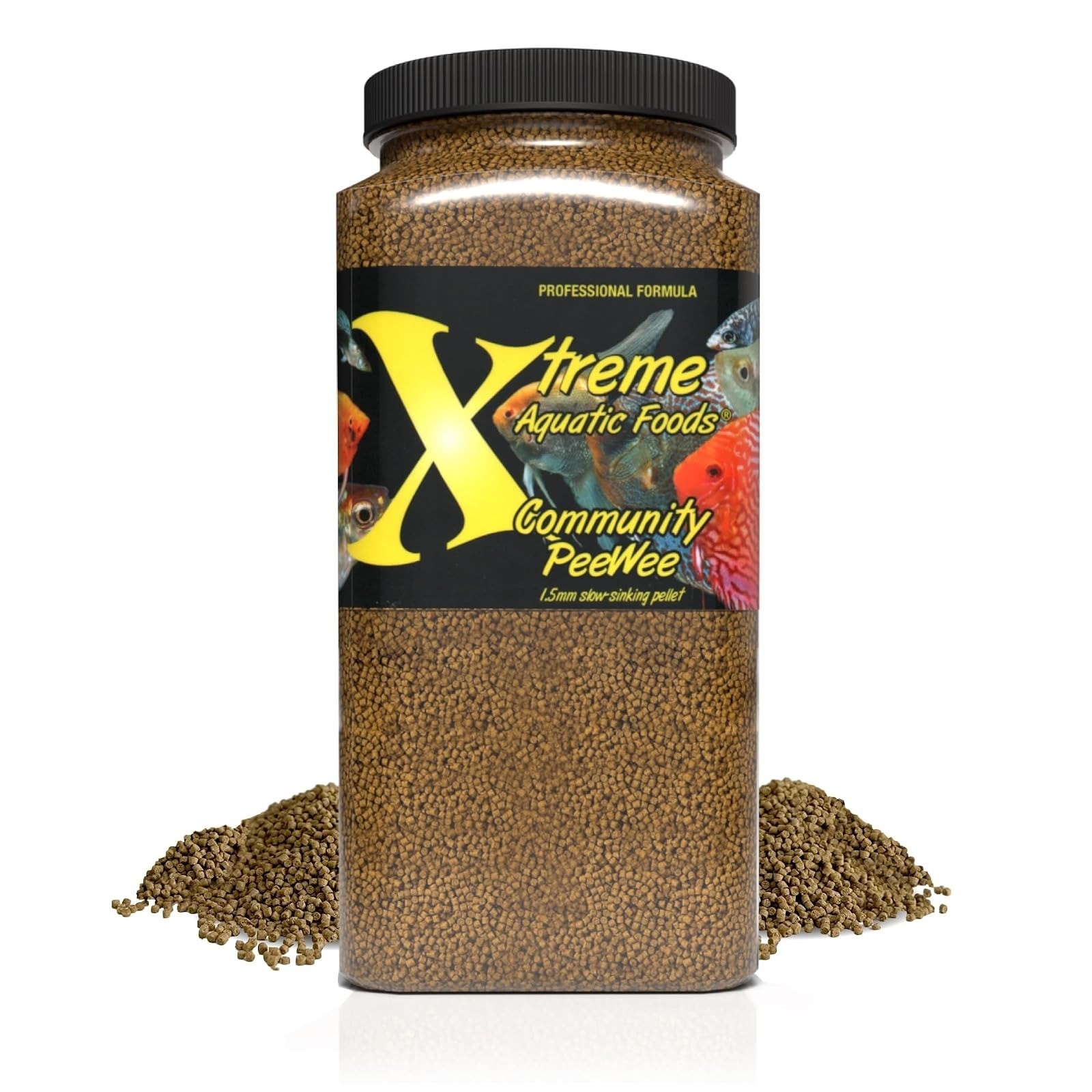 Xtreme Community Peewee 1.5mm Pellets for Tropical Fish – 5oz