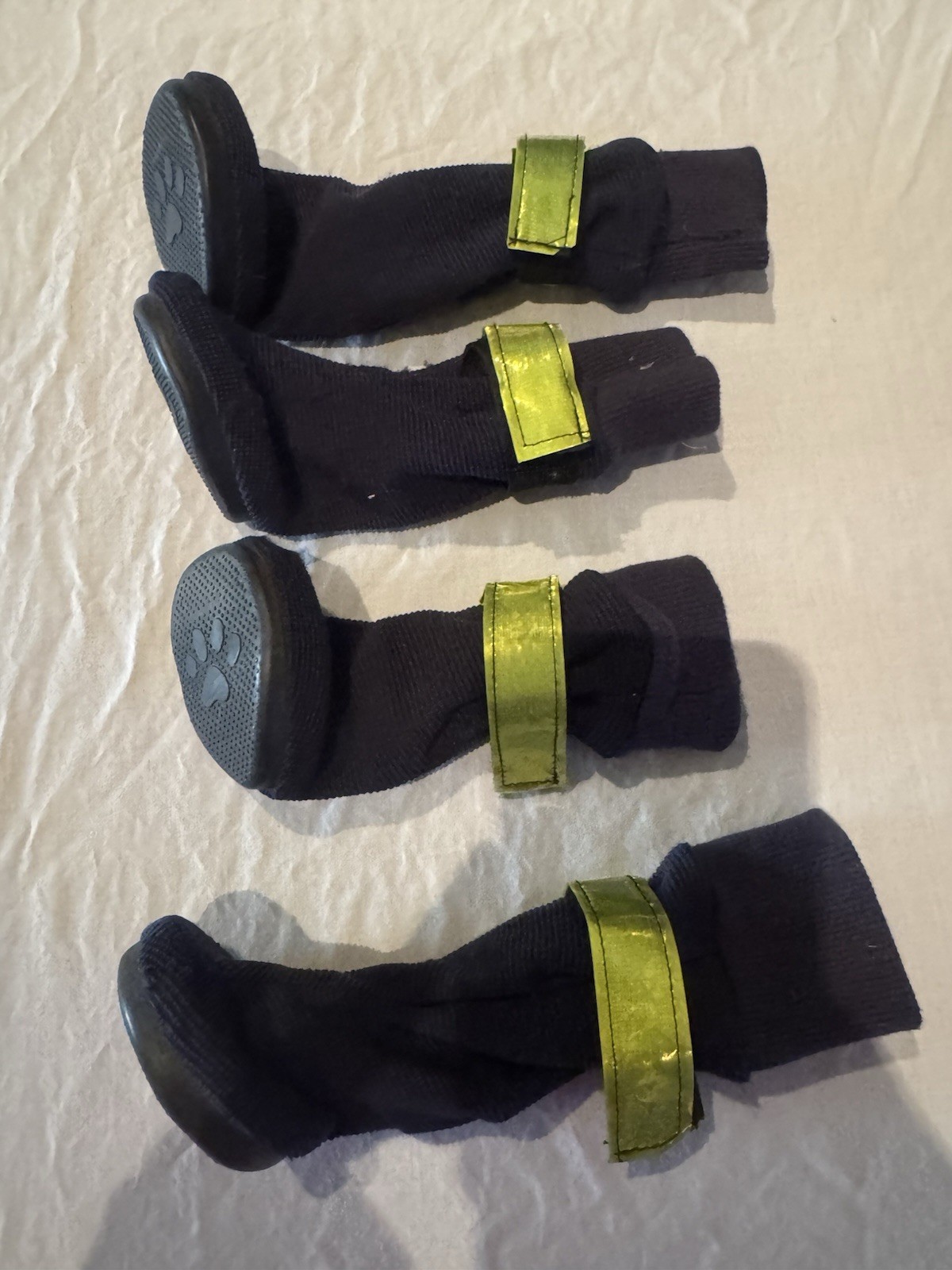 Dog Booties / Dog Shoes medium, Safety High Visibility Reflective Straps New