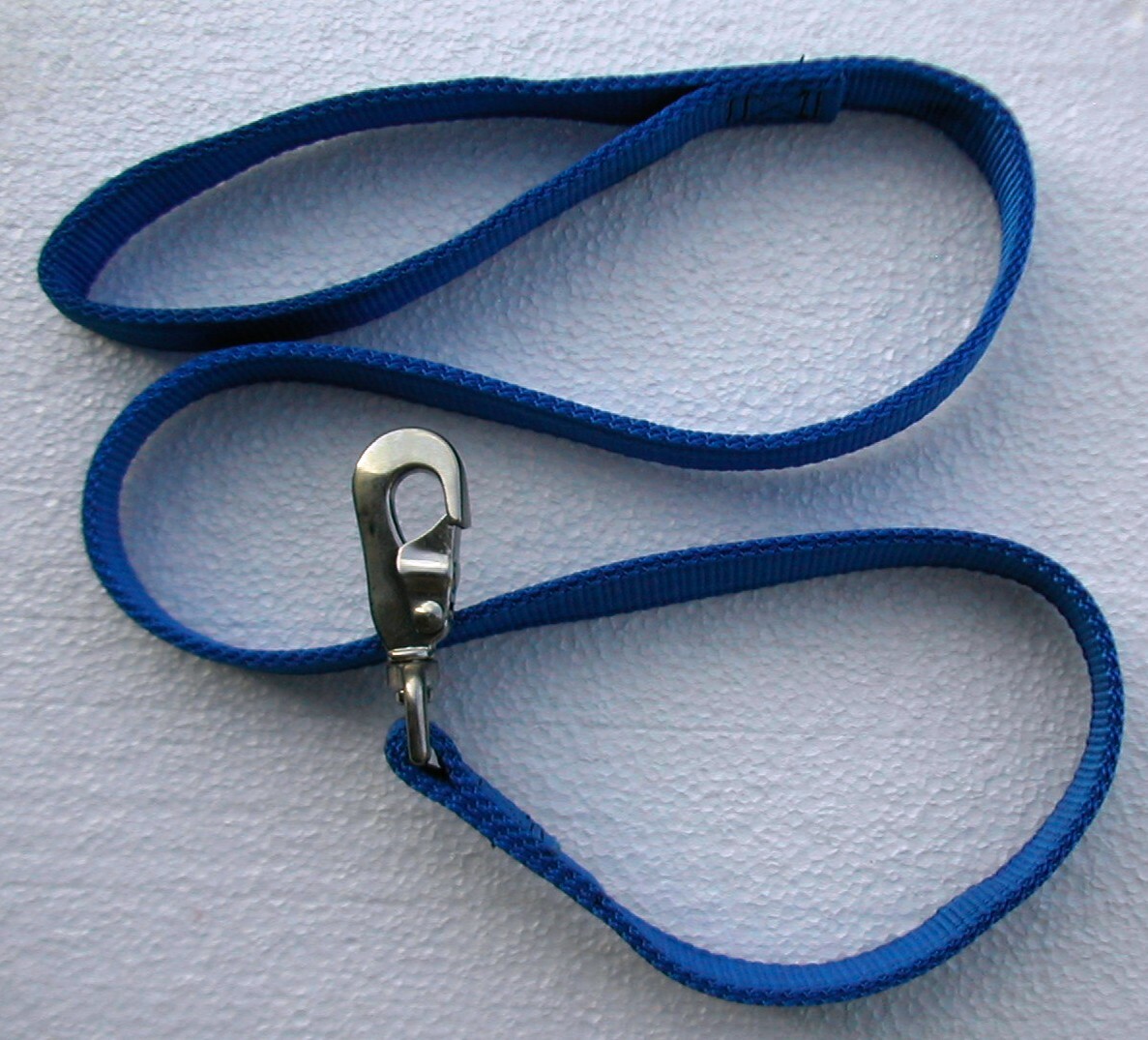 1″ Wide double Ply Nylon Leash BLUE 4 feet Long Heavy Duty Swivel Snap