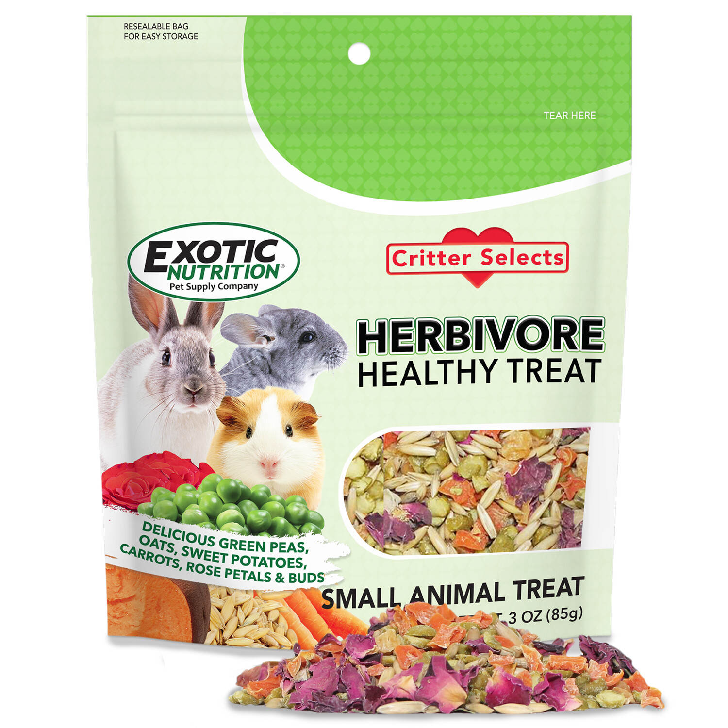 Herbivore Treat – Healthy & Natural – Chinchillas, Rabbits, Guinea Pigs, Degus