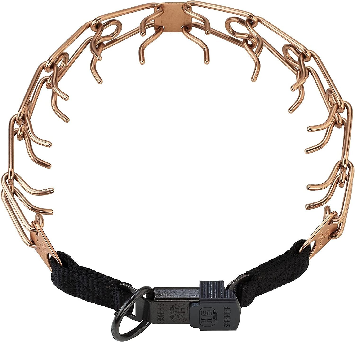 USED-Herm Sprenger Curogan Prong Dog Collar-Quick Release Buckle-Hypoallergenic