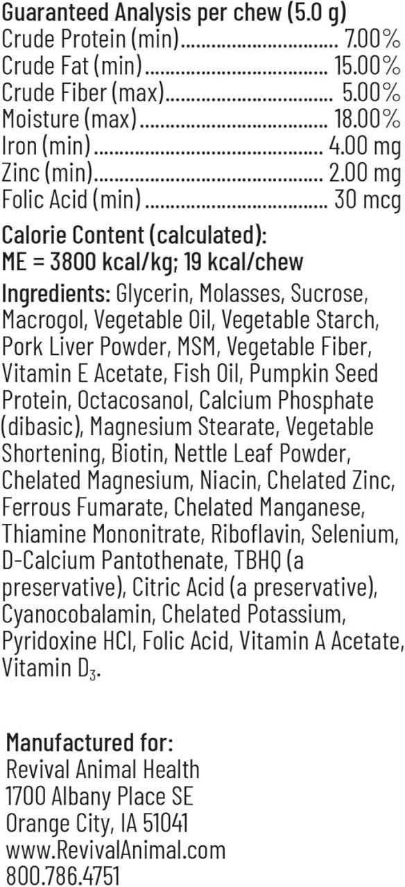 Breeder’s Edge Oxy Mate- Prenatal – for Medium & Large Dogs- 60ct Soft Chews