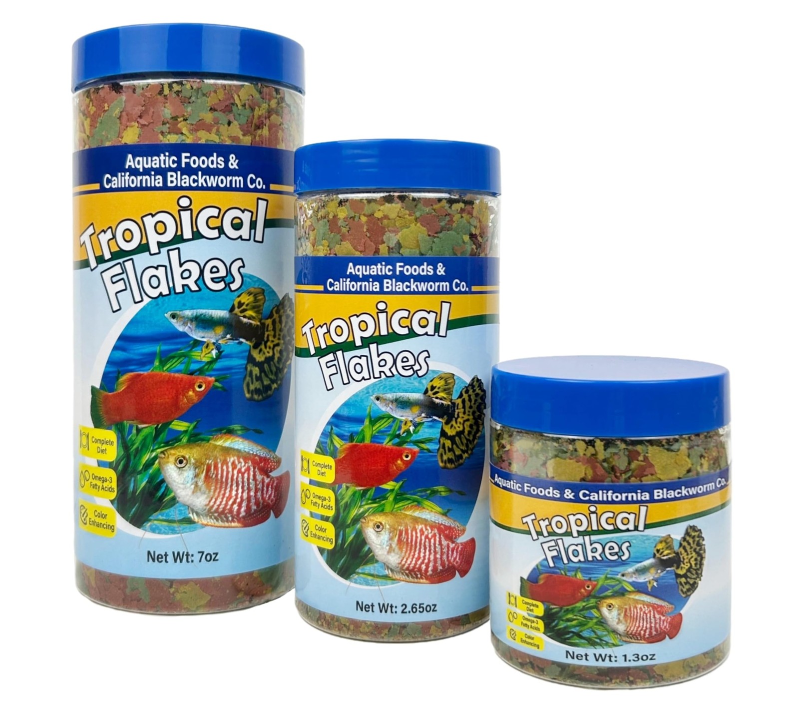 Aquatic Foods Inc. Premium Tropical Fish Flakes, for Angel Fish, Guppies, Liv…