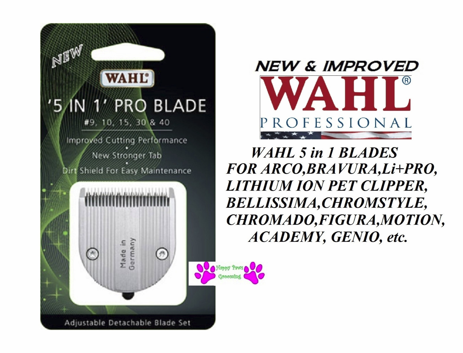 Wahl 5 in 1 PRO Replacement FINE Blade for CHROMADO,ARCO,BRAVURA Trimmer Clipper