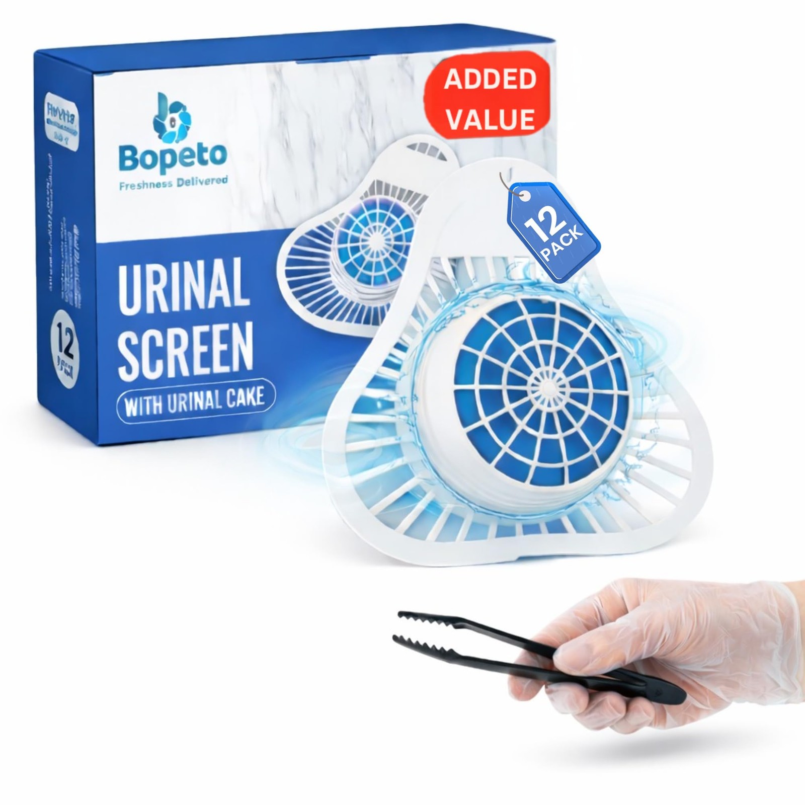 PREMIUM Urinal Screen Deodorizer12 Pack, LONGLASTING Up to 30 DAYS/3000 FLUSH…