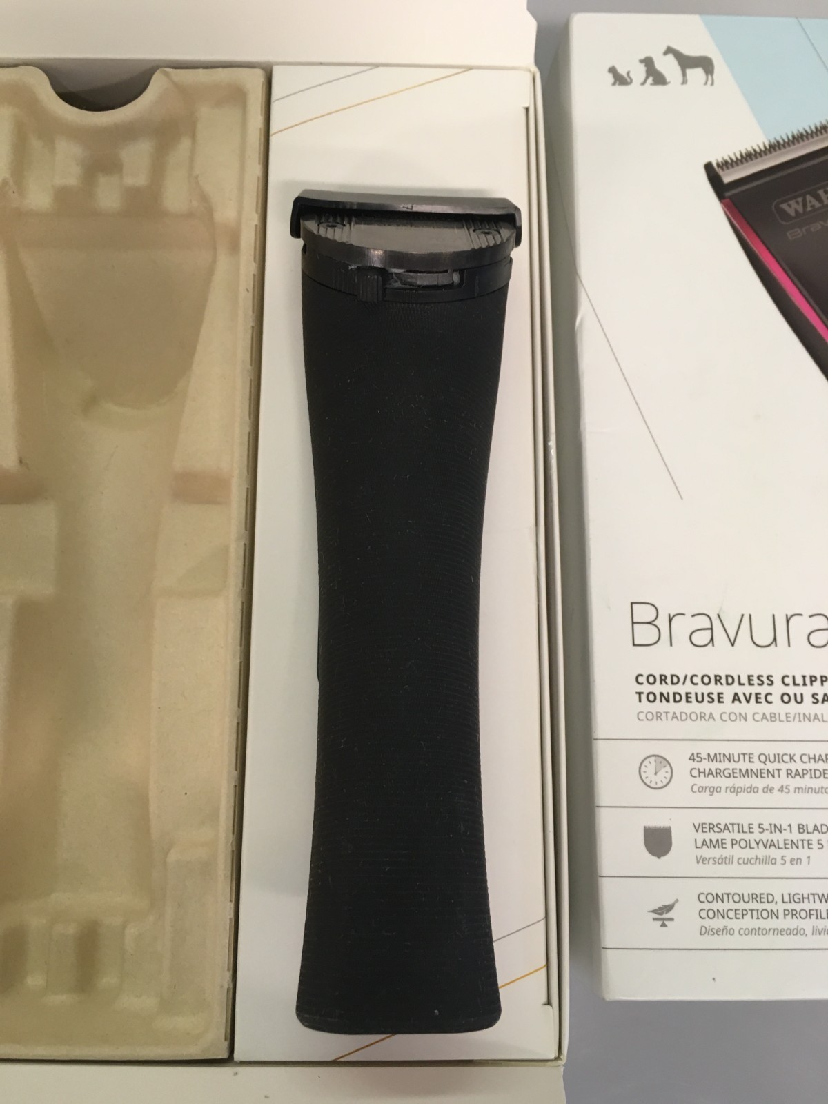 NEW Wahl Pro Animal Bravura2 Cordless Professional Pet Dog Clippers PINK