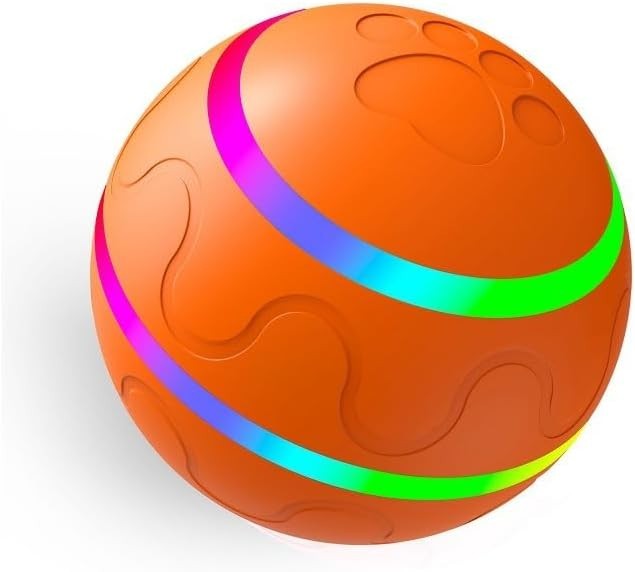 Peppy Pet Ball for Dogs Automatic Moving Interactive Toys with LED Flash Gift