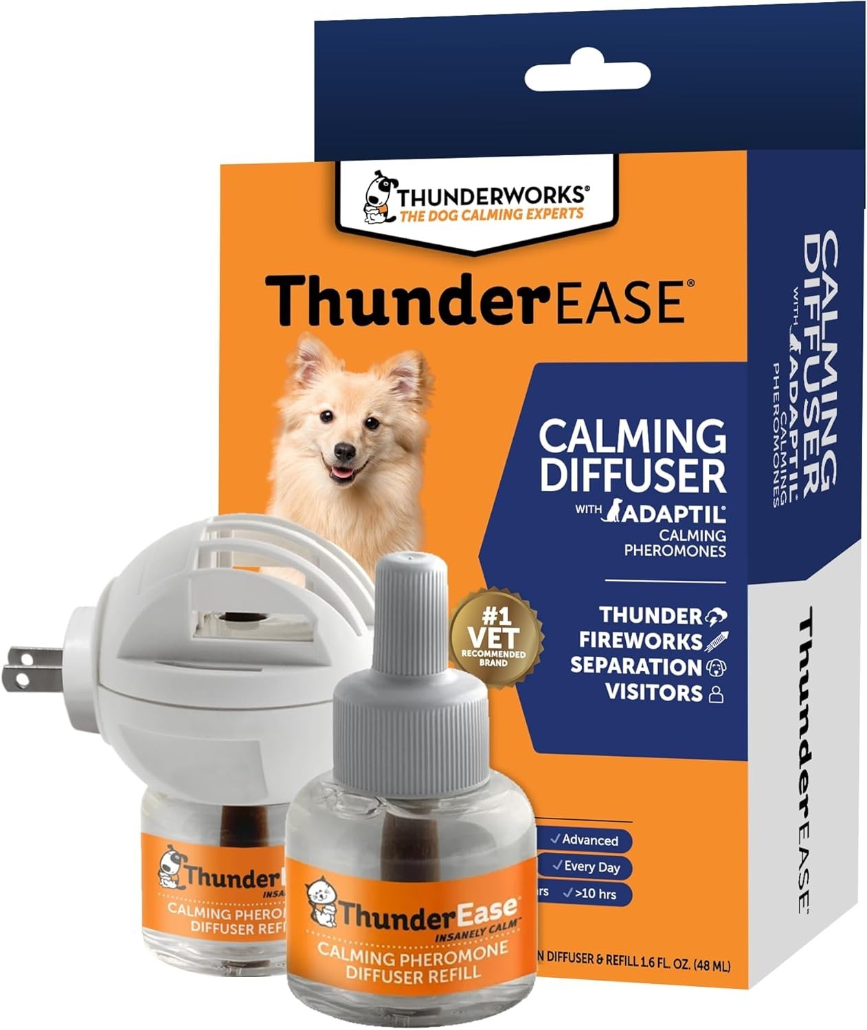 Calming Pheromone Diffuser for Dogs | Vet Recommended, Safe & Drug-Free 60 Days