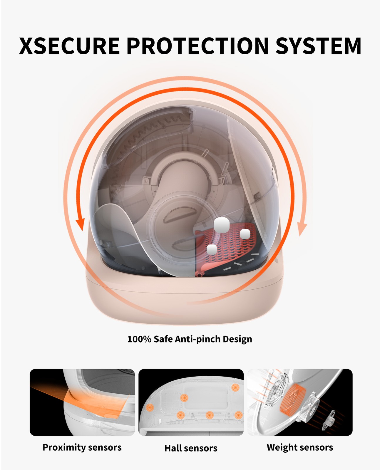 Automatic Self-Cleaning Cat Litter Box XL-Capacity for Multiple Cats App Control