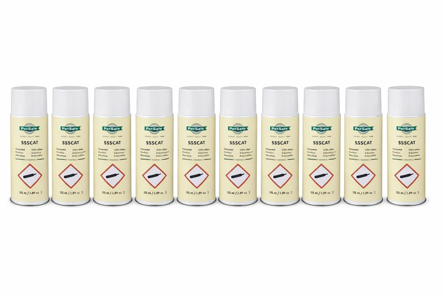 PetSafe SSSCAT Spray Unscented Replacement Refill Cans PPD19-16166 – 10 Pack
