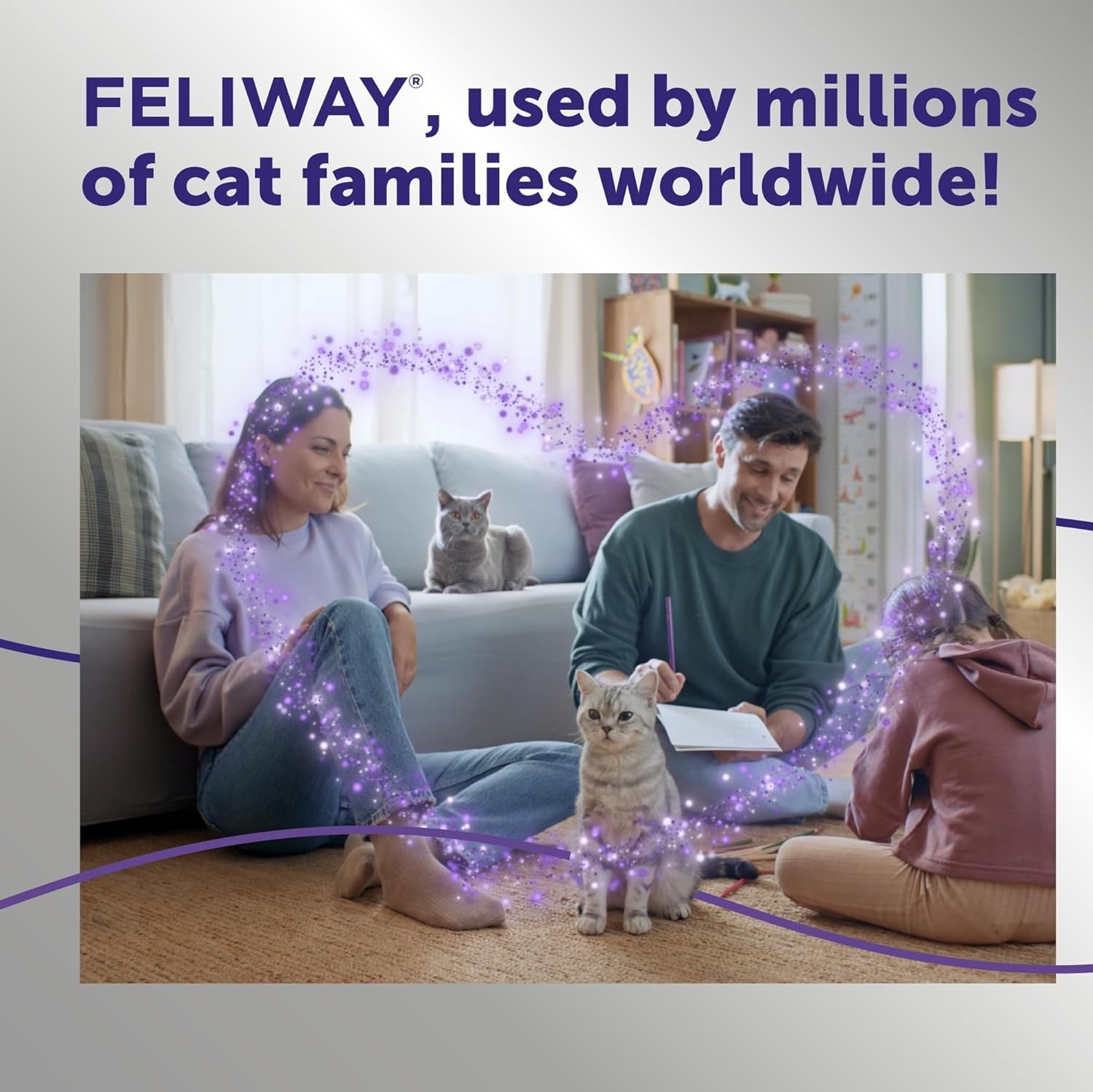 48ml Cat Calming Diffuser Kit – Drug-Free Solution for Stress Relief in Cats