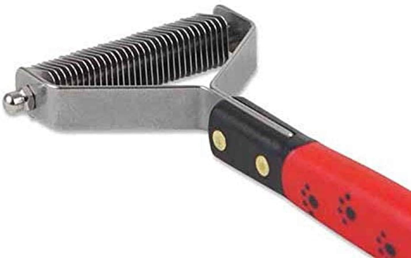 Paw Brothers 32 Blade Extra Fine Double Wide Dematting Undercoat Rake for Dogs a