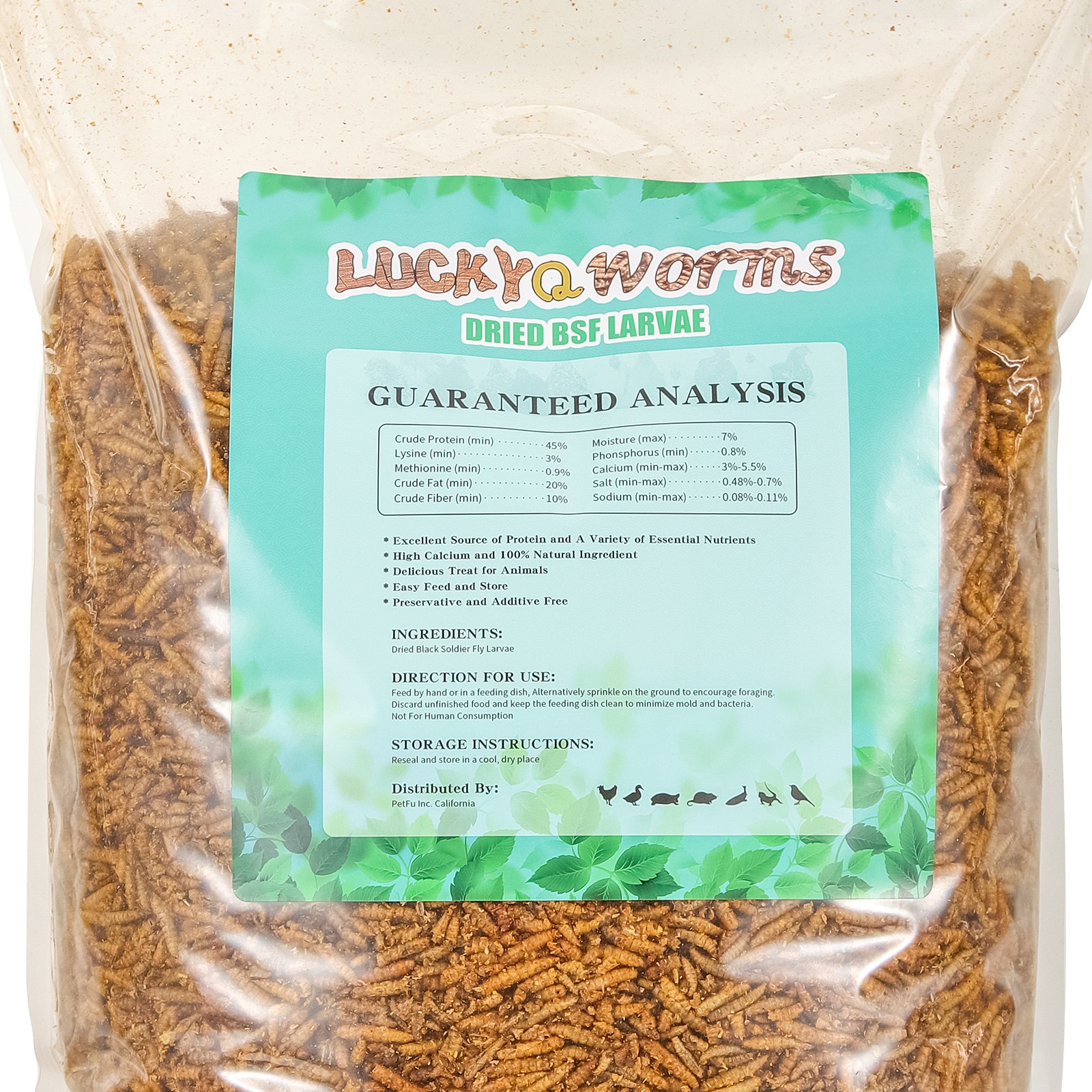 Bulk Dried BSF Mealworms for Wild Birds Food Chickens Hen Fish Treats Food Lot