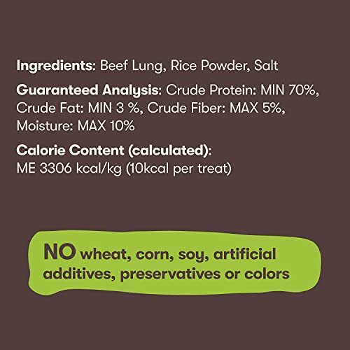 Beef Lung Dog Treats – Made and Sourced in the USA – Training Treat – 9 Ounce
