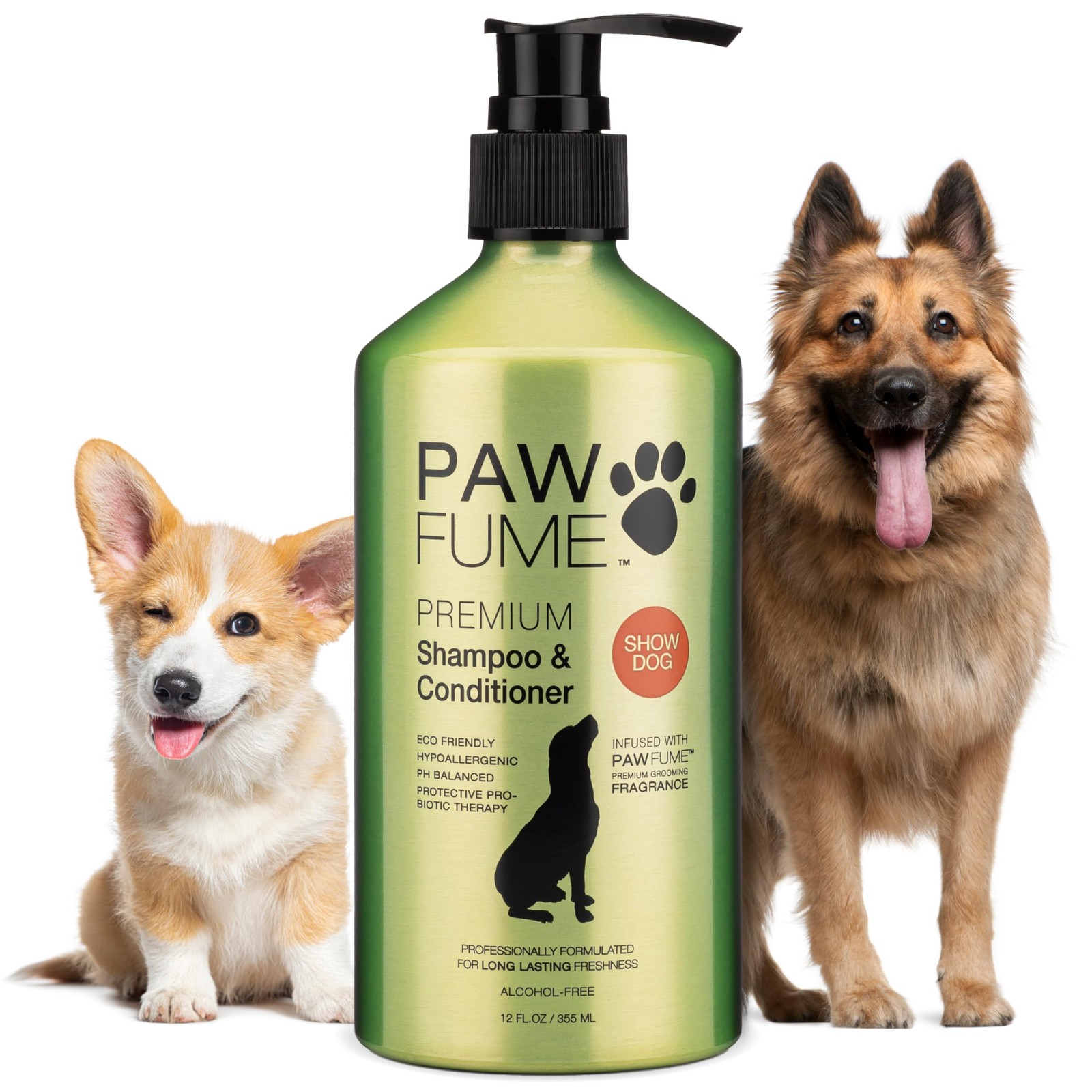 PAWFUME Deshedding Dog Shampoo and Conditioner, Show Dog, 1-Pack – Nourish & …