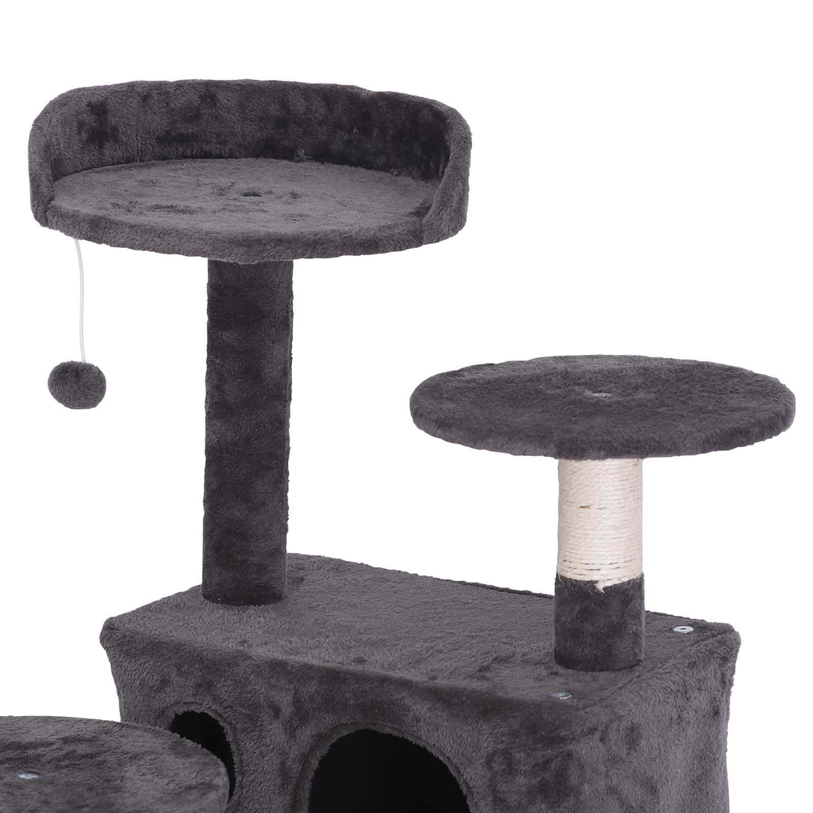 53″ Sturdy Cat Tree Tower Activity Center Large Playing House Condo Rest Cat