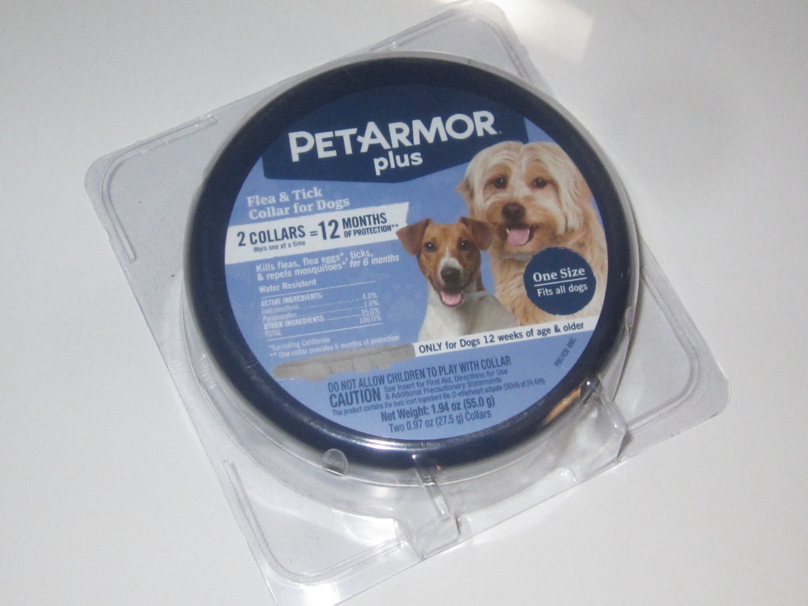 PET ARMOR PLUS 2 Collars 6 Months Flea Tick Protection 12+ weeks All Sizes