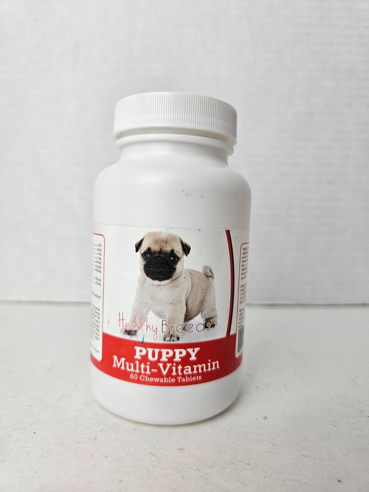 Pug Puppy Dog Multivitamin 60 Count Exp 02/2027