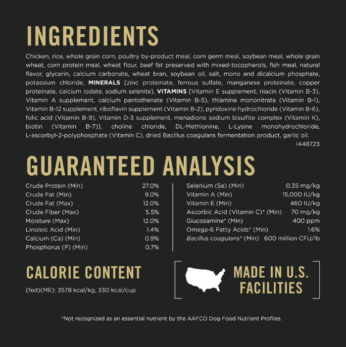 Purina Pro Plan Weight Management Dry Dog Food, Shredded Chicken and Rice, High-