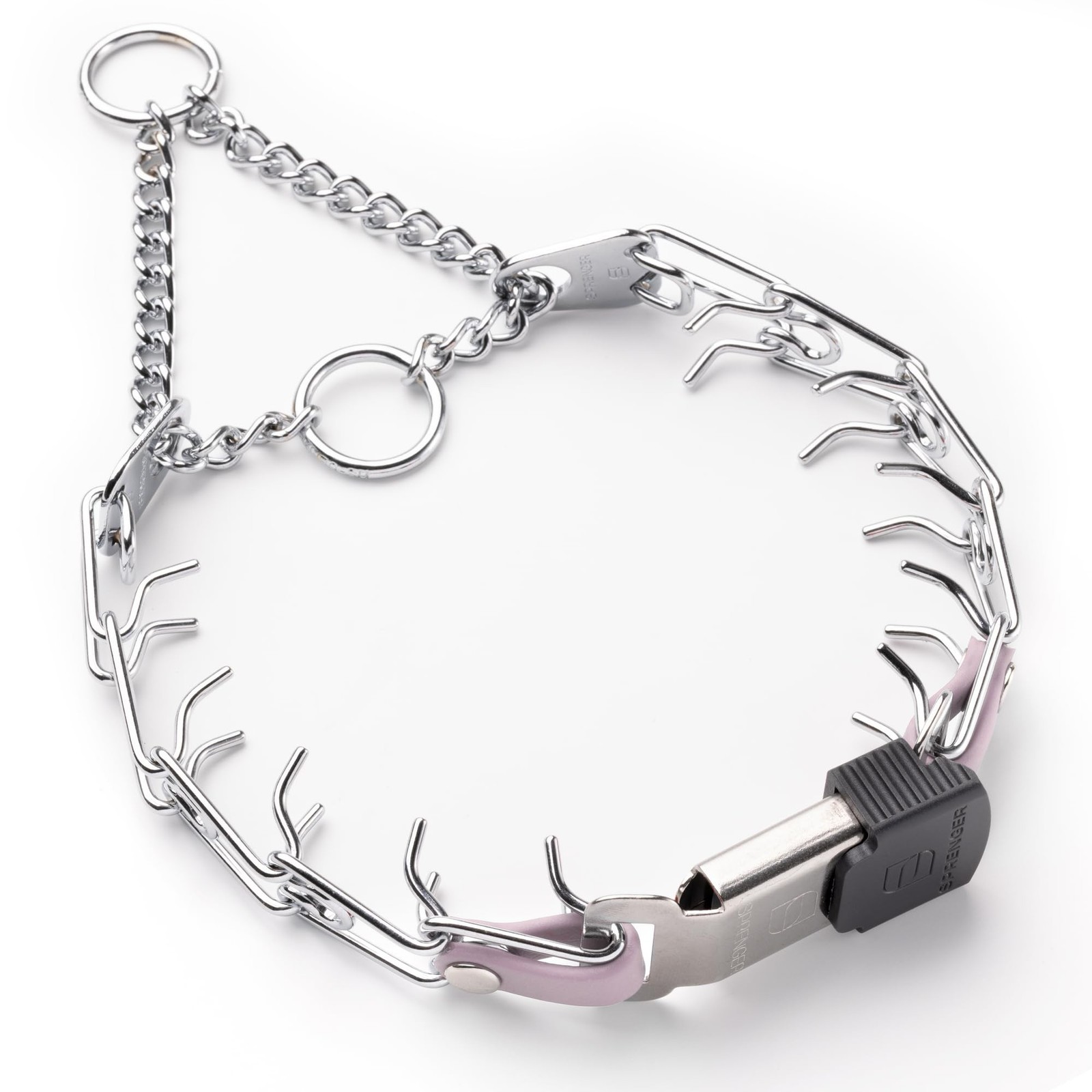 Herm Sprenger Chrome Plated Steel Dog Collar with Quick Release Cli… Fast Ship