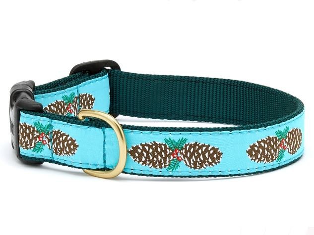 Up Country Dog Collar or Leash Pinecones Pattern Sizes XS, S, M, L, XL, XXL