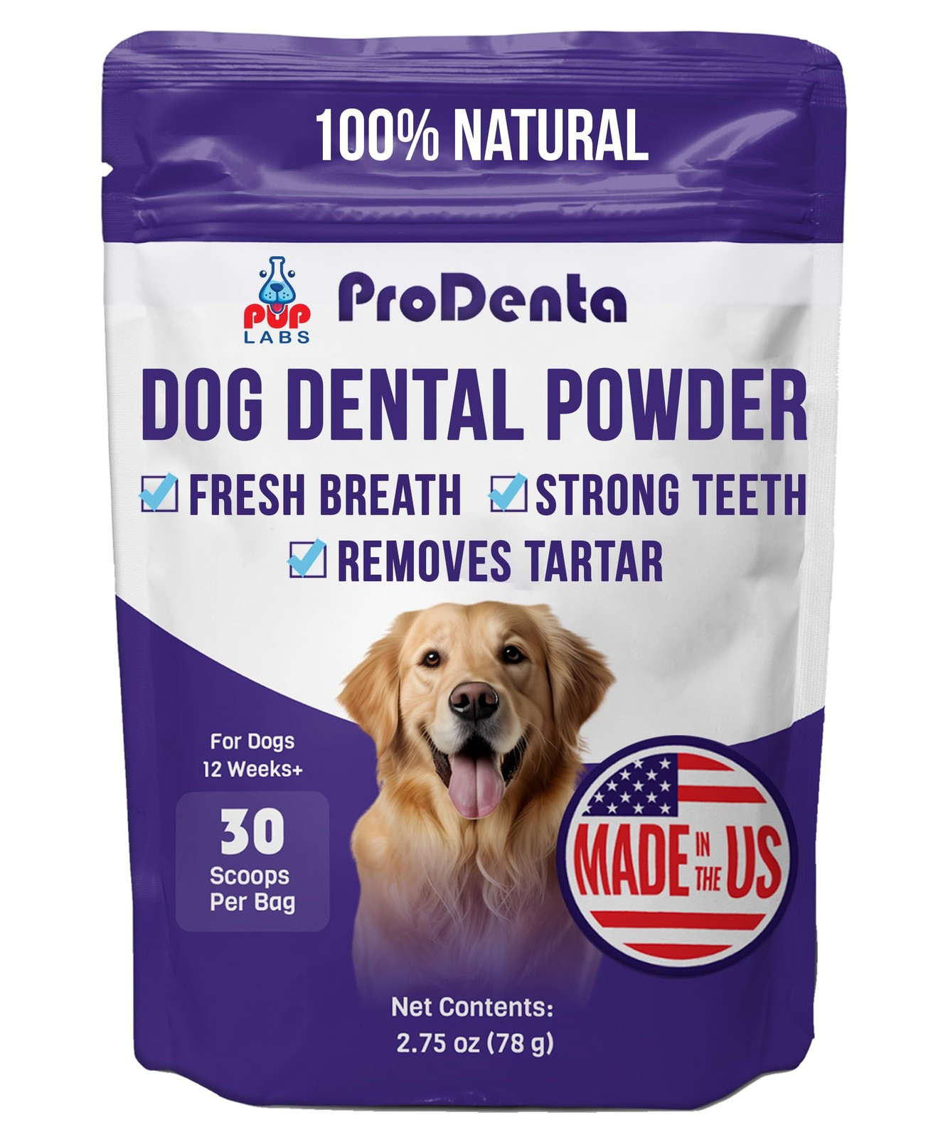 ProDenta, All-Natural Dog Dental Powder for Teeth Cleaning, Dental Powder for…