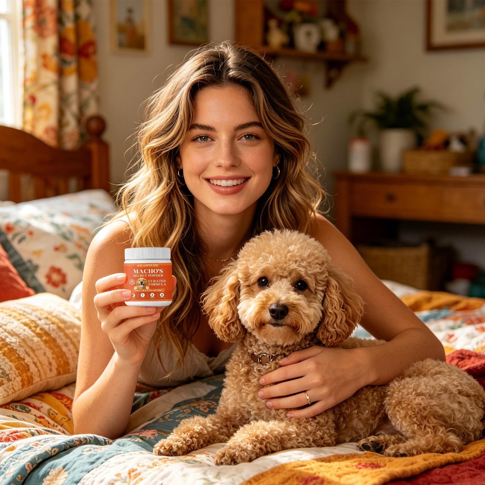 Machos Secret Powder, Paw Parent Labs Green lipped Mussel, Support Dog Cartilage