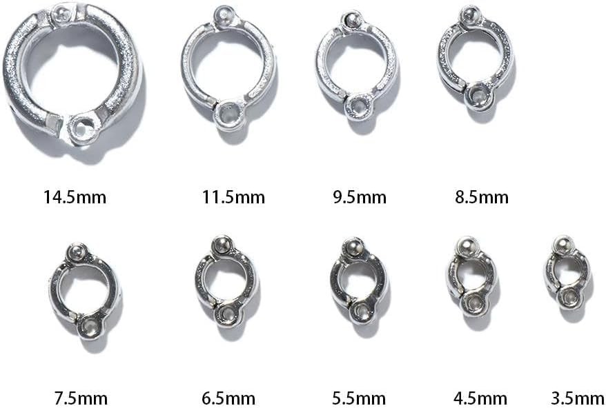 2 Pcs Silver Parrot Foot Rings Bird Leg Rings Adjustable Identification Bands