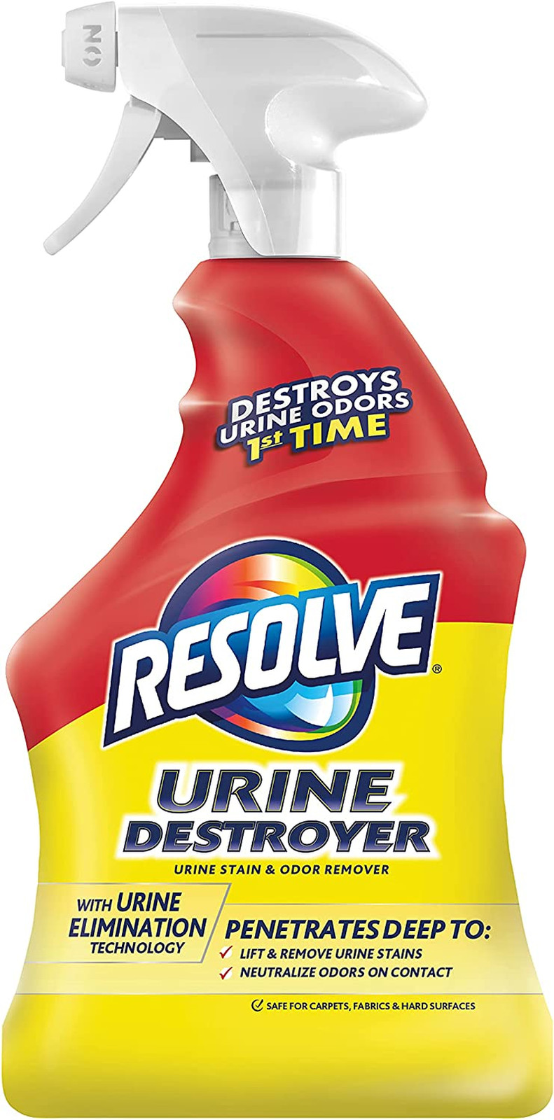 Resolve Urine Destroyer Spray Stain & Odor Remover, Transparent, No Flavor, 32 F