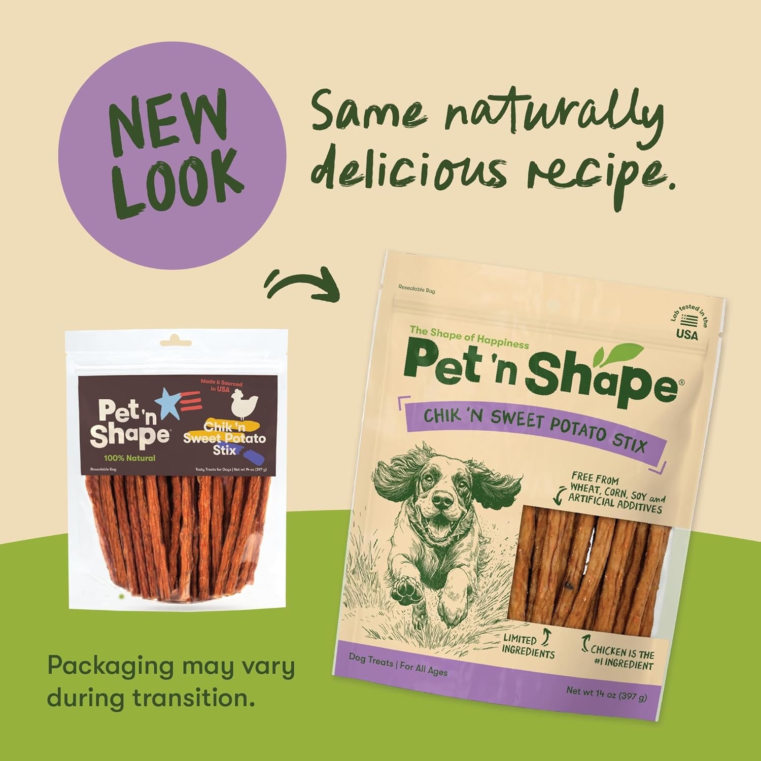 Pet ’n Shape Chik ’n Sweet Potato Stix Dog Treats – Made and Sourced in the USA
