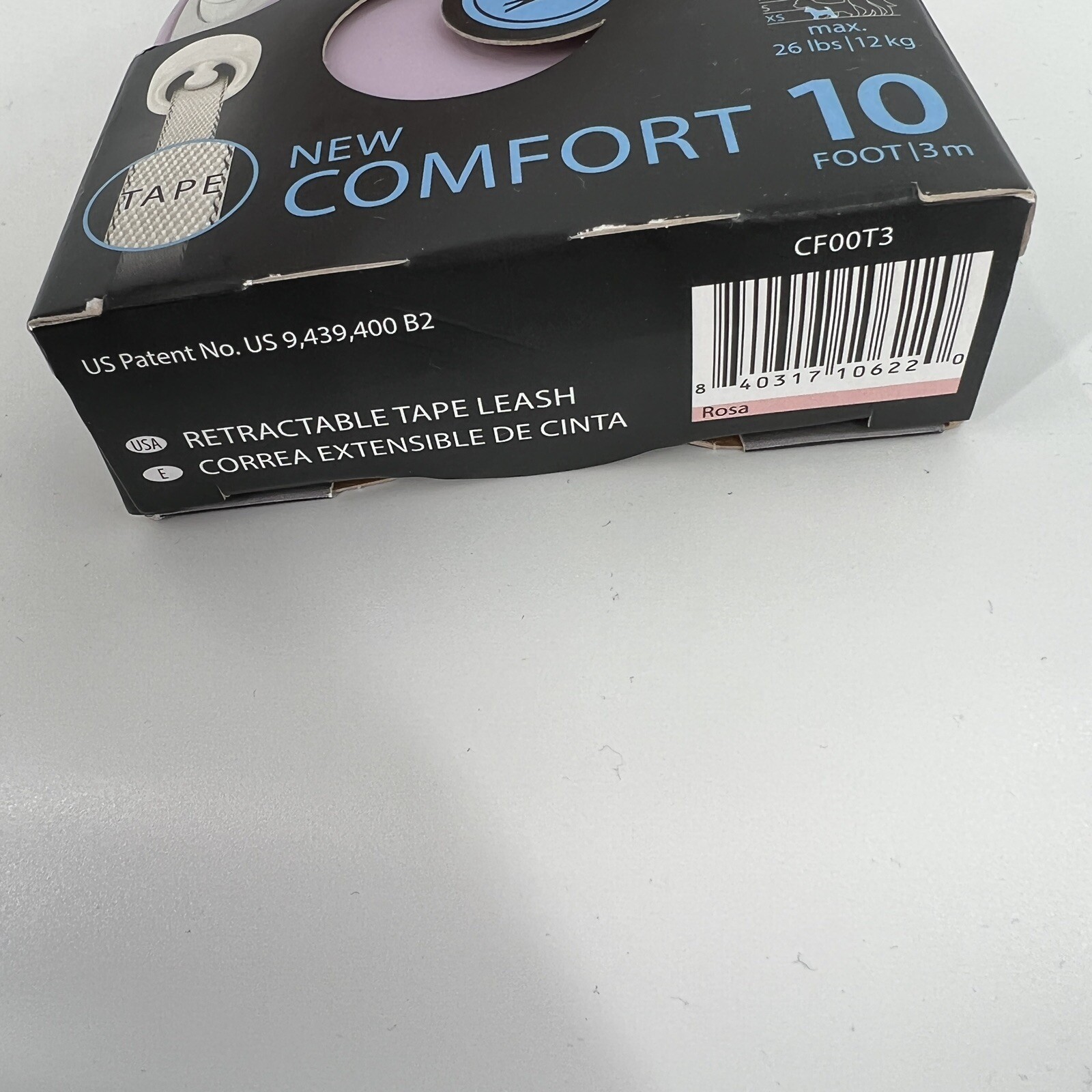 Flexi NEW Comfort Dog Leash Retractable Tape XS Pet 0-26 lb PURPLE/PINK 10 feet