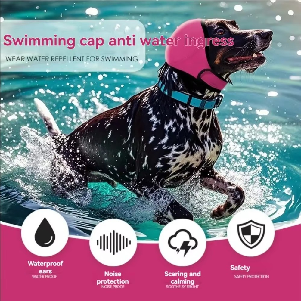 Calming Dog Ear Muffs Anti Anxiety Hood Cover Noise Reduction for Grooming Bath