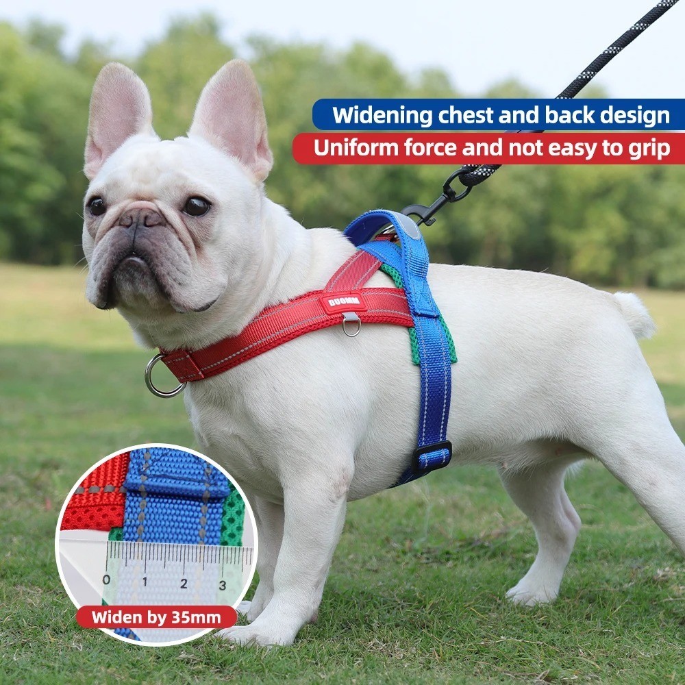 Dog Pet Vest Harness No Pull w/ Handle Adjustable Control Harness Reflective USA