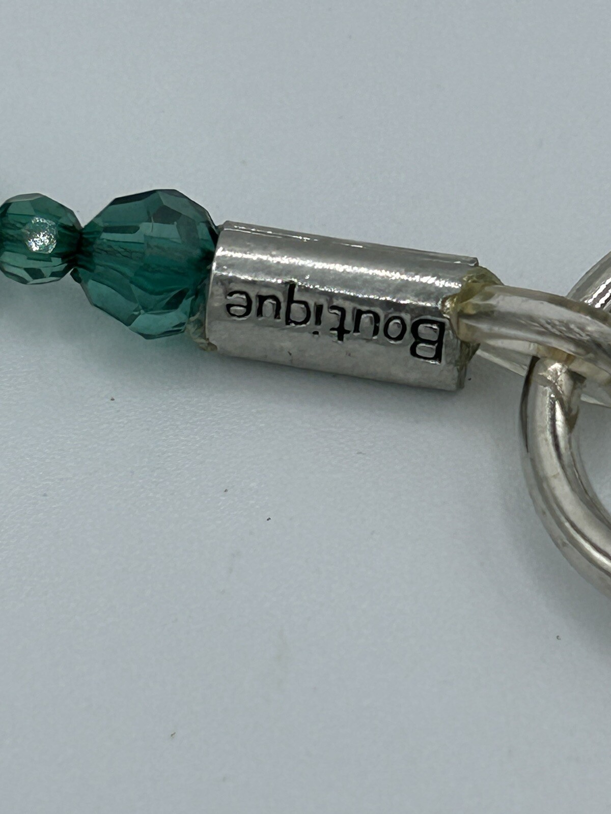 Fabuleash DOG LEAD SHOW LEAD 4 Ft BEADED BOUTIQUE Green DIAMANTE HANDLE
