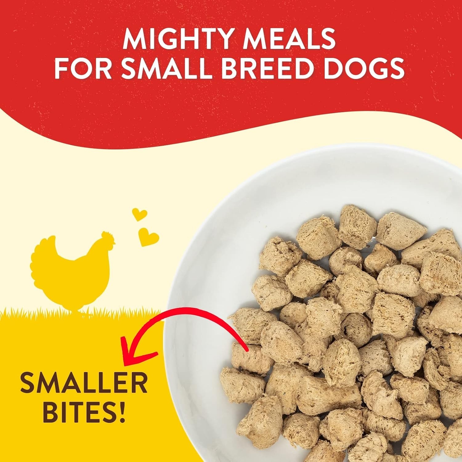 Freeze-Dried Raw Chicken Little Recipe for Small Dogs – 7 oz. Nutrient-Rich Bag