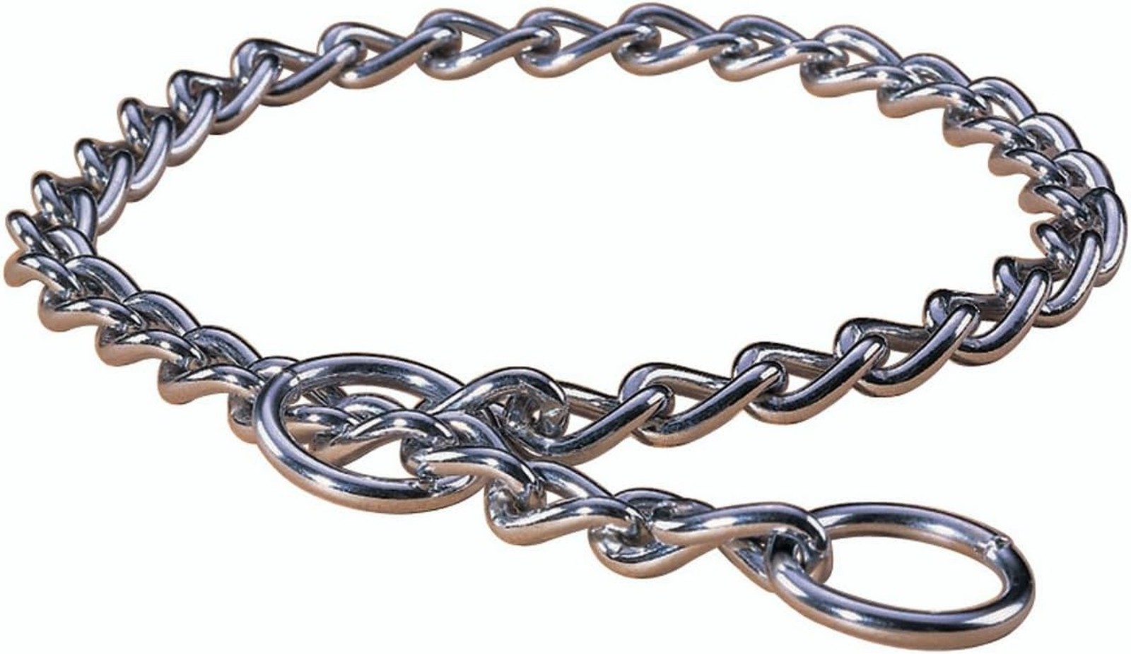 Hamilton Metal Slip Link Choke Chain Dog Collar, Heavy 3.0mm x 18″ silver