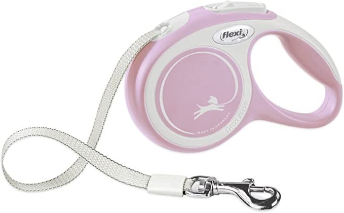 Flexi NEW Comfort Dog Leash Retractable Tape XS Pet 0-26 lb PURPLE/PINK 10 feet