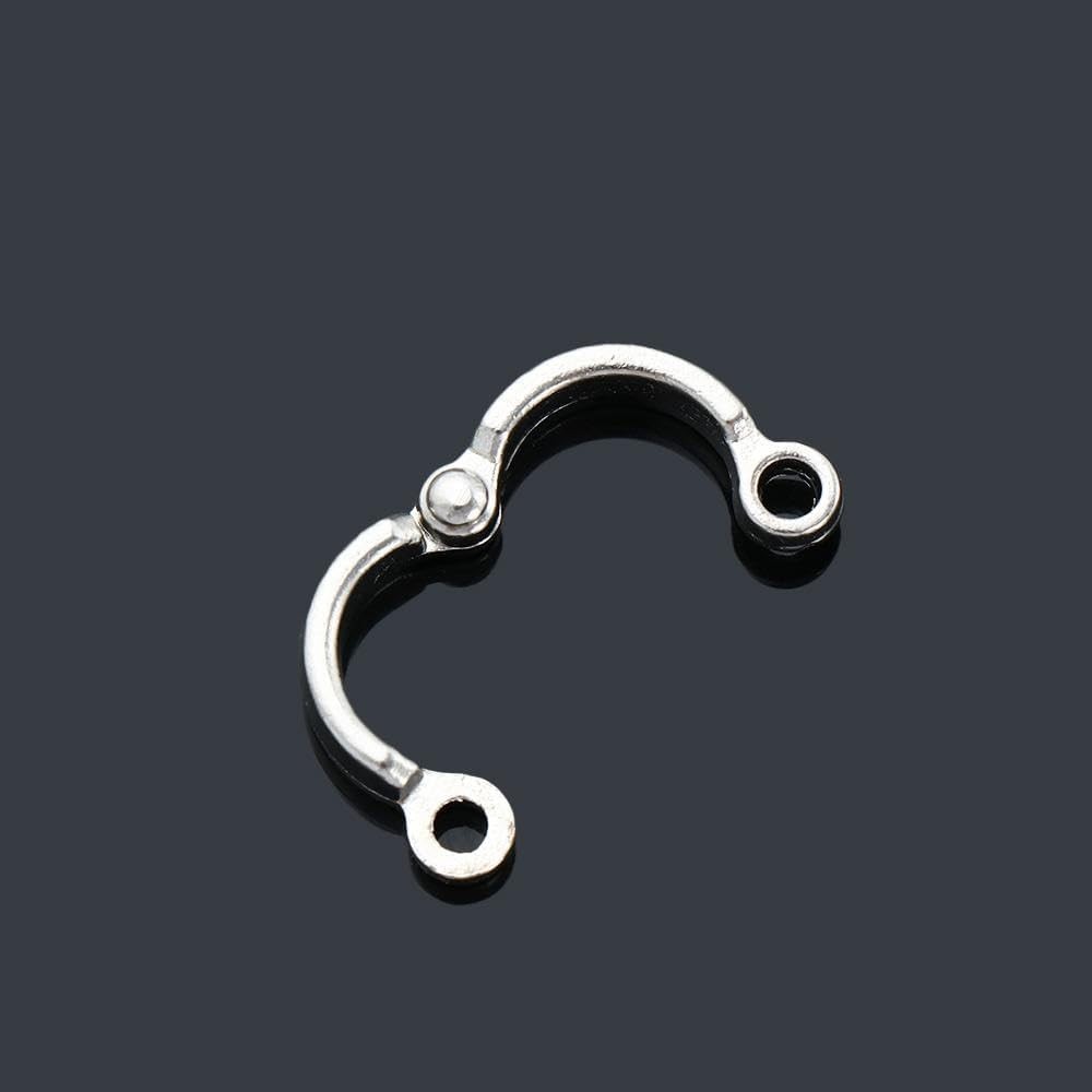 2 Pcs Silver Parrot Foot Rings Bird Leg Rings Adjustable Identification Bands