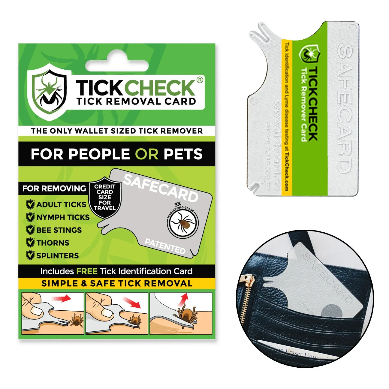 Tick Remover Card – Wallet Sized Tick Removal Tool Card & Testing Information