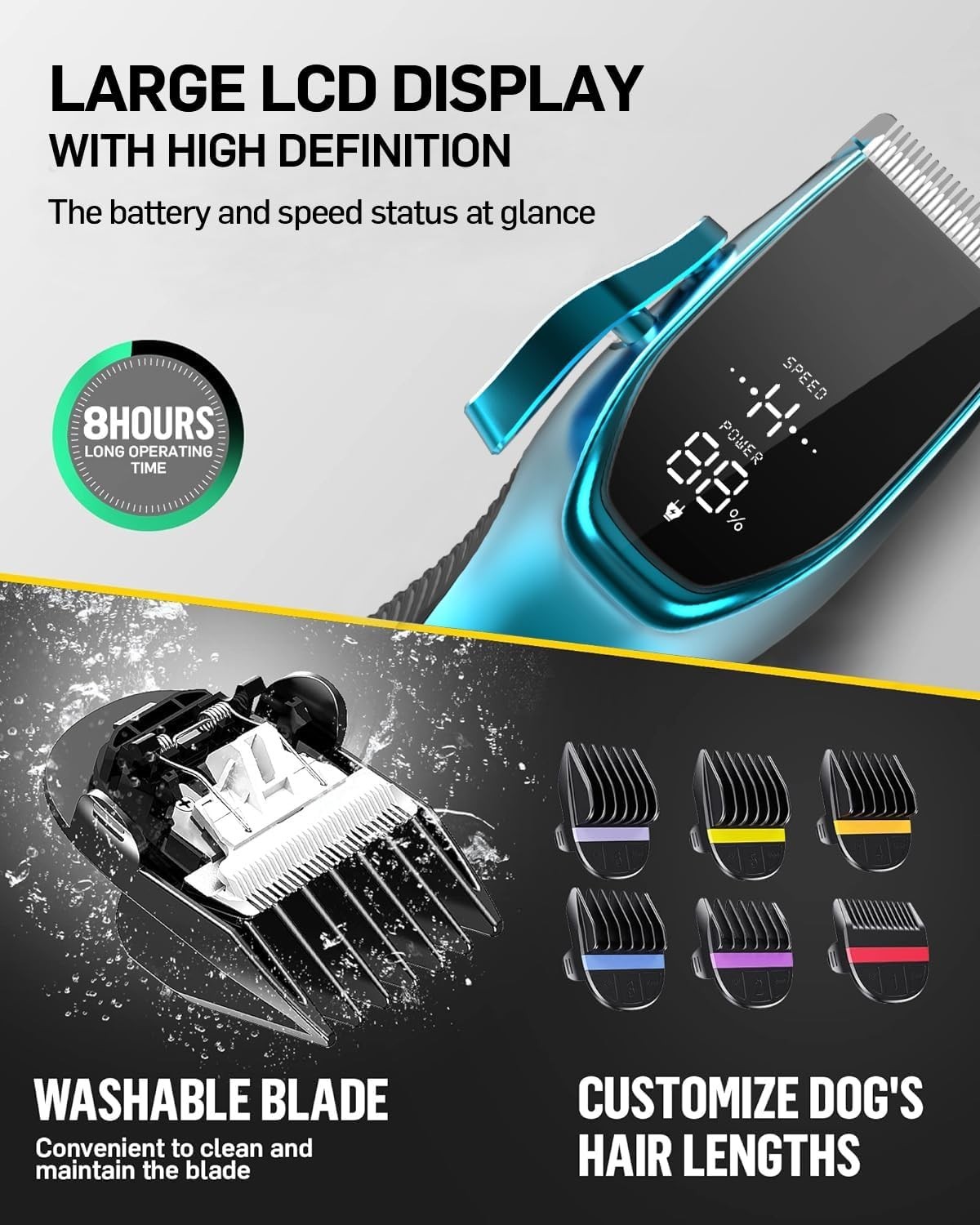 WAHL Professional PET CLIPPERS Dog Grooming Kit Heavy Duty Trimmer Thick Hair US