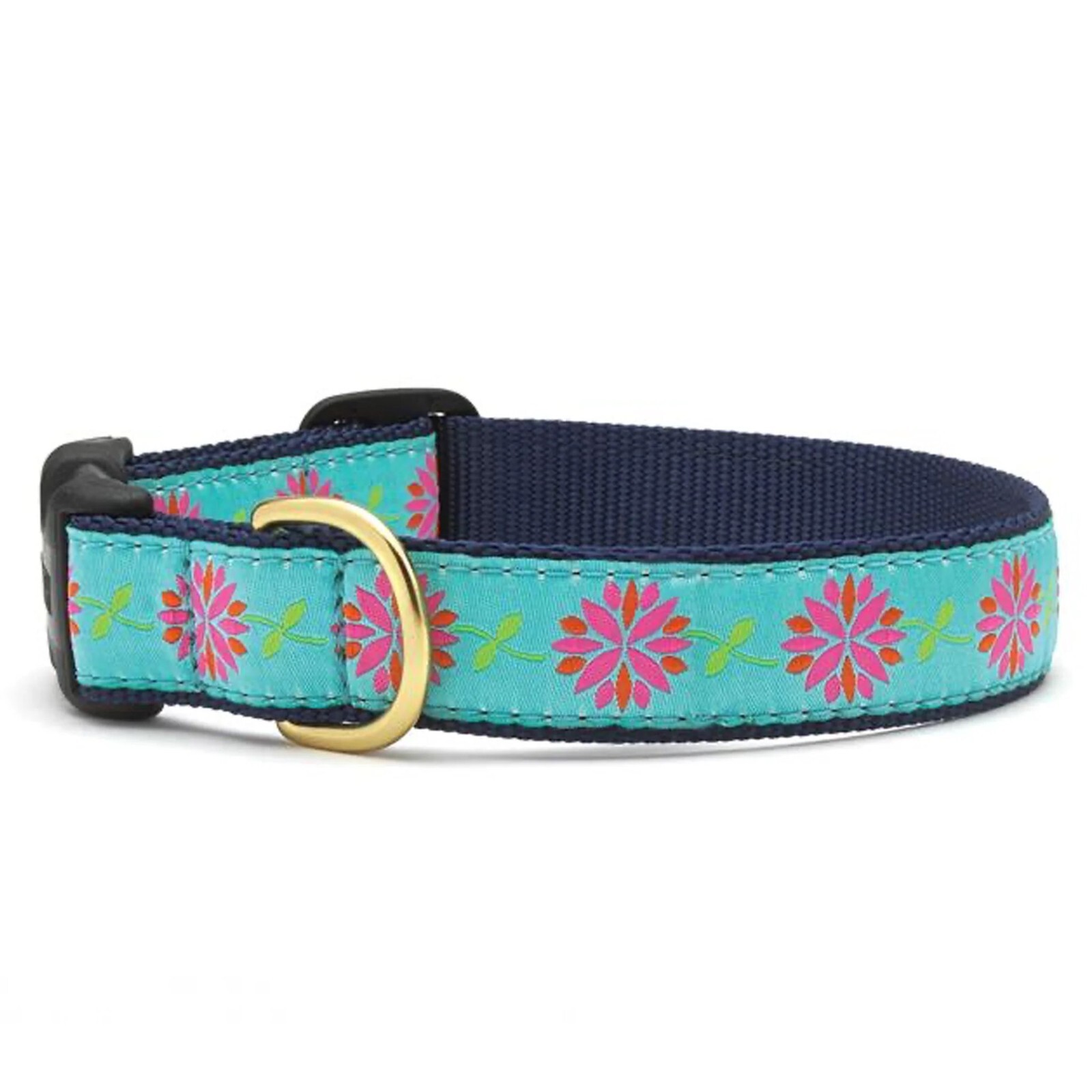 Up Country Dog Collar, Dahlia Darling, Adjustable, Made In USA, XS S M L XL XXL