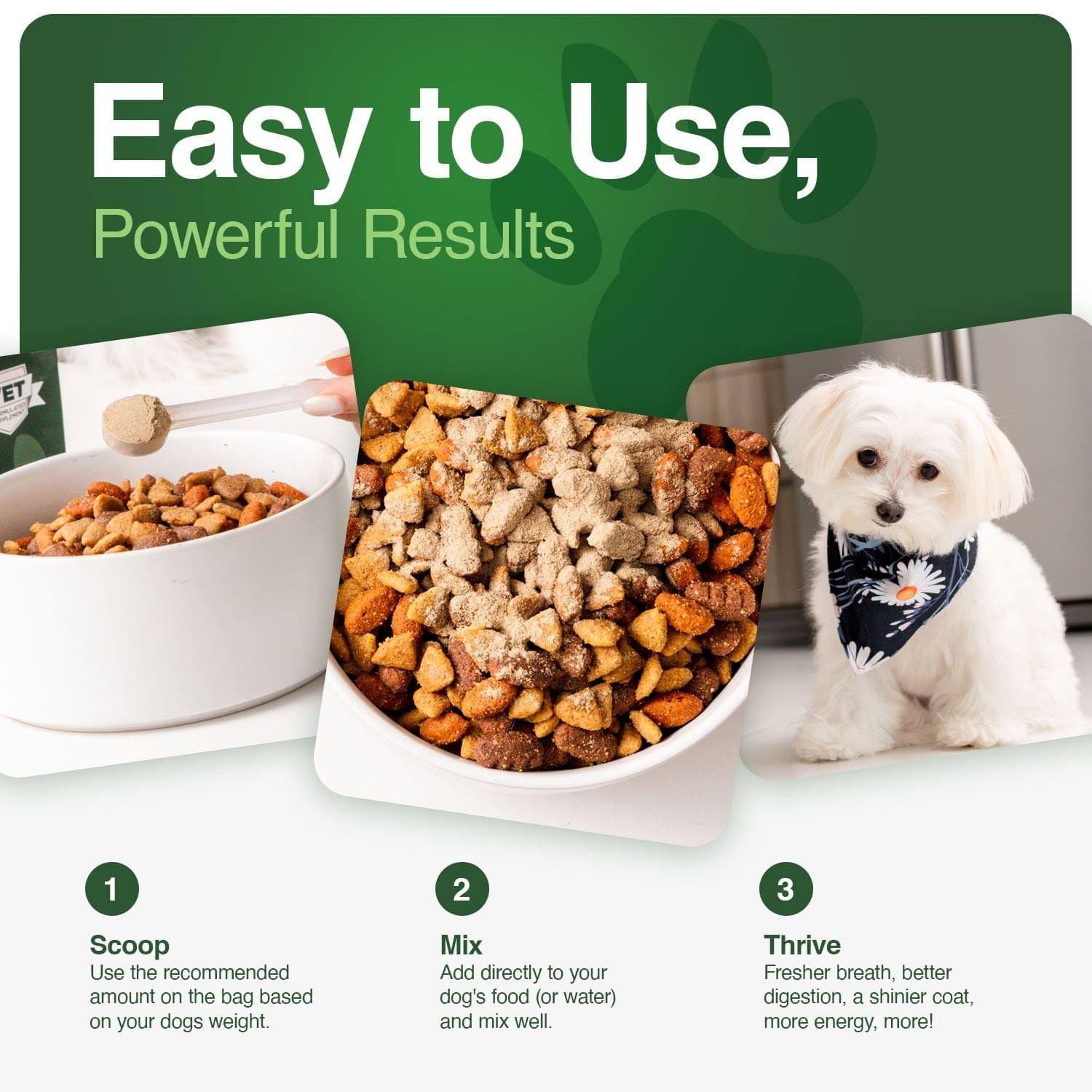 Iron Paws Human-Grade Superfood For Dogs, Premium Greens Powder Supplement Fo…