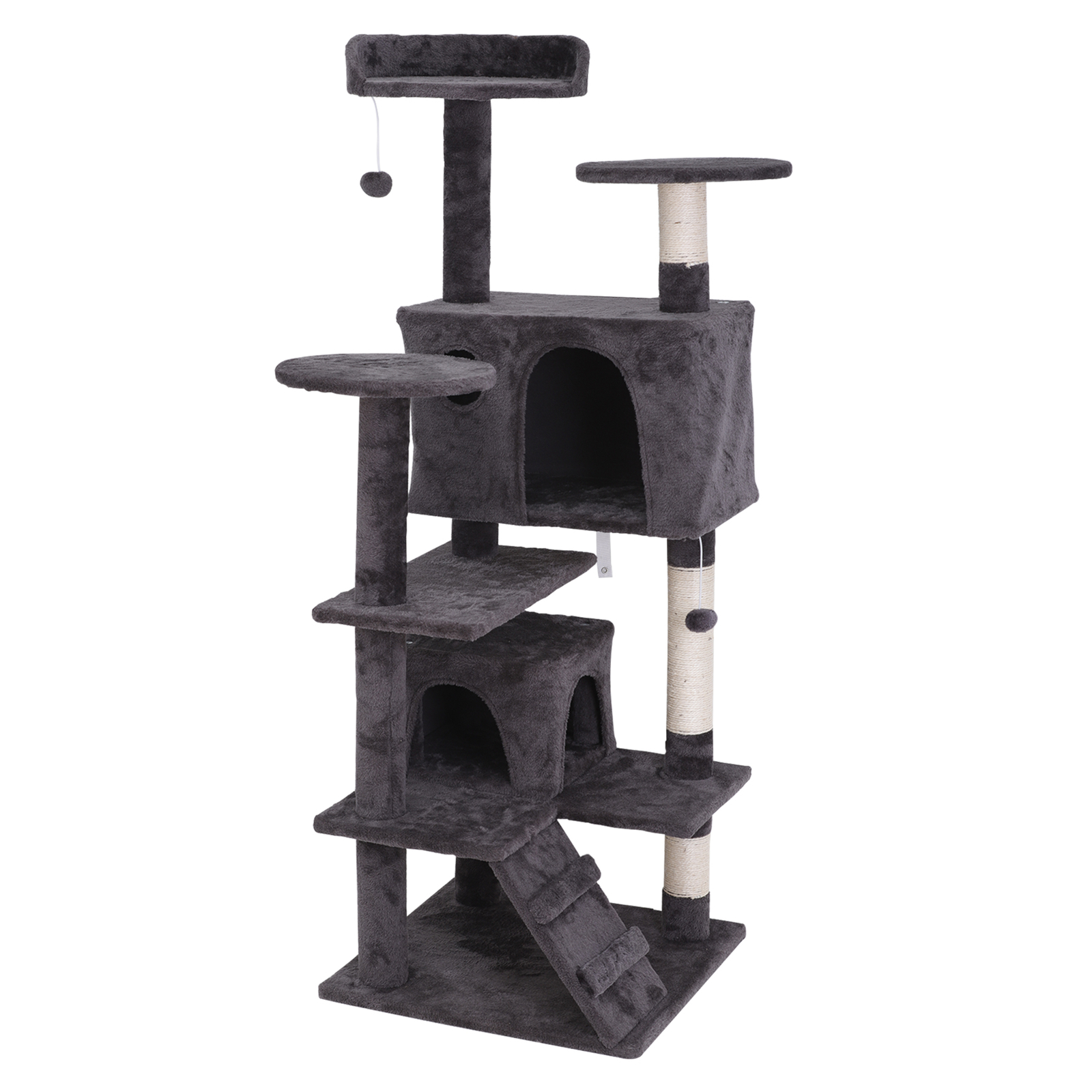 53″ Sturdy Cat Tree Tower Activity Center Large Playing House Condo Rest Cat