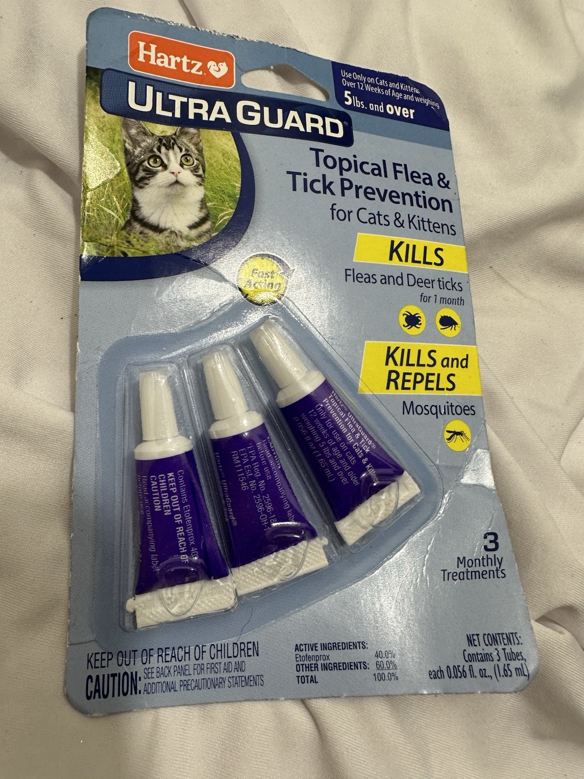 Flea Treatment Medicine For Cats Kittens Drops Meds Remedy Tick Control Topical