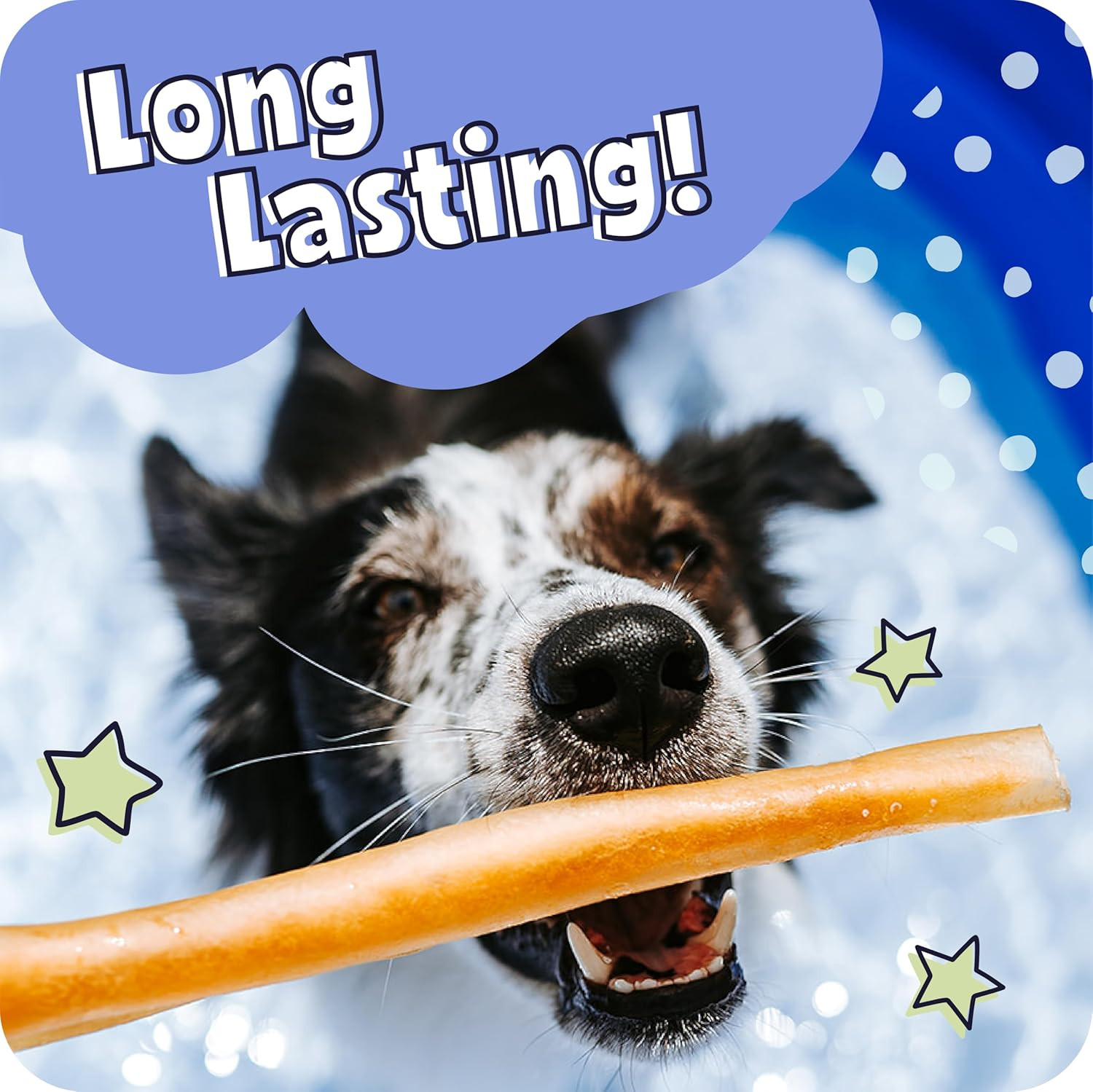 All Natural 11-12″ Roasted Collagen Sticks for Dogs – Low Odor